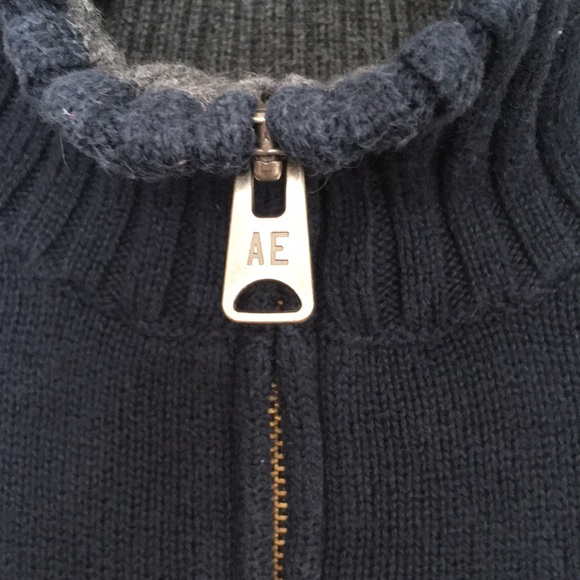 Medium AMERICAN EAGLE Striped Turtleneck Sweater, Preppy, Collegiate, Fall - Picture 5 of 11